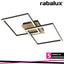 ASHTON, LED CEILING LAMP,MATT BLACK WITH WOOD PEINTED BASE,