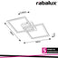 ASHTON, LED CEILING LAMP,MATT BLACK WITH WOOD PEINTED BASE,