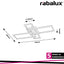 ASHTON, LED CEILING LAMP,SATIN CHROME WITH WOOD PEINTED BASE