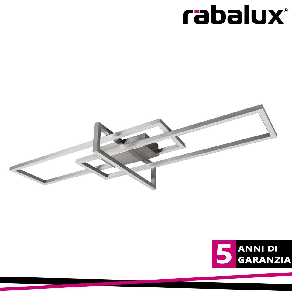 THABITA, LED CEILING LAMP,SATIN CHROME, BUILT-IN LED 35W 250