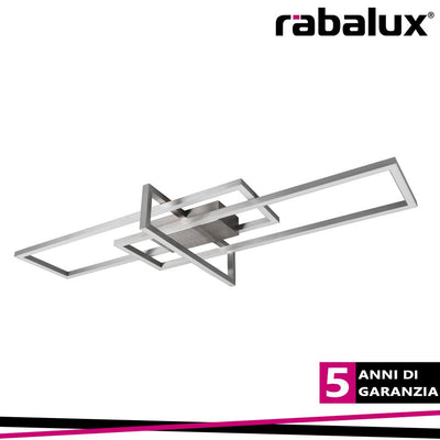 THABITA, LED CEILING LAMP,SATIN CHROME, BUILT-IN LED 35W 250