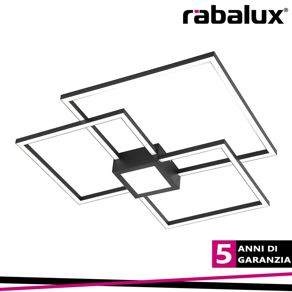 THABITA, LED CEILING LAMP,MATT BLACK, BUILT-IN LED 38W 2250L
