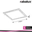 ALMOND, LED PANEL CEILING LAMP, WOOD PAINTED ALUMINUM FRAME,