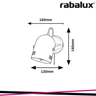 MINUET SPOT E14 MAX 15W , WITH PULL SWITCH, DESIGNED BY RABA