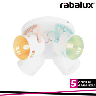 MINUET SPOT E14 4X MAX 40W DESIGNED BY RABALUX MULTICOLOUR
