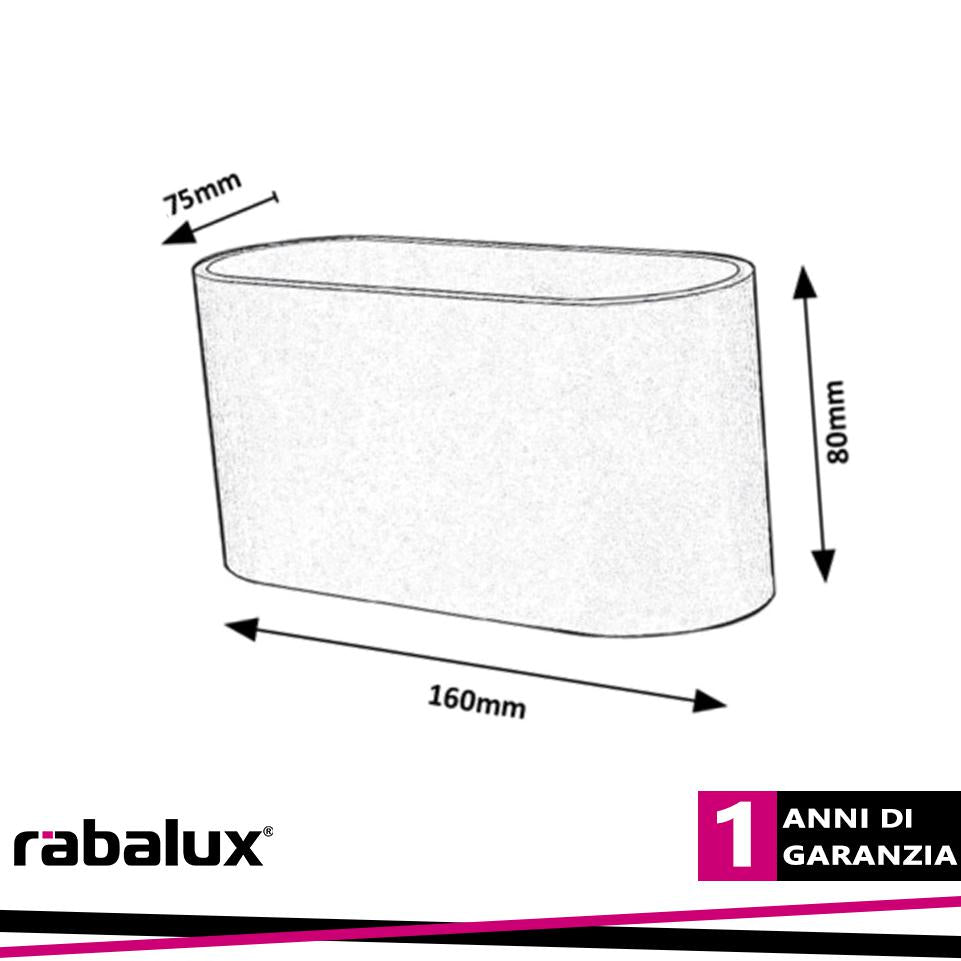 KAUNAS, INDOOR METAL WALL LAMP INDIRECT, G9 1XMAX 10W, MATT