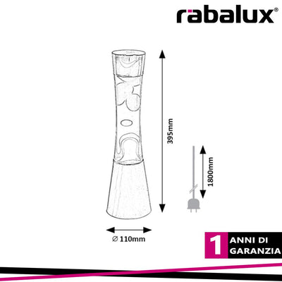 MINKA, INDOOR DECORATIVE LAMP, PLASTIC+GLASS WITH LAVA DECOR