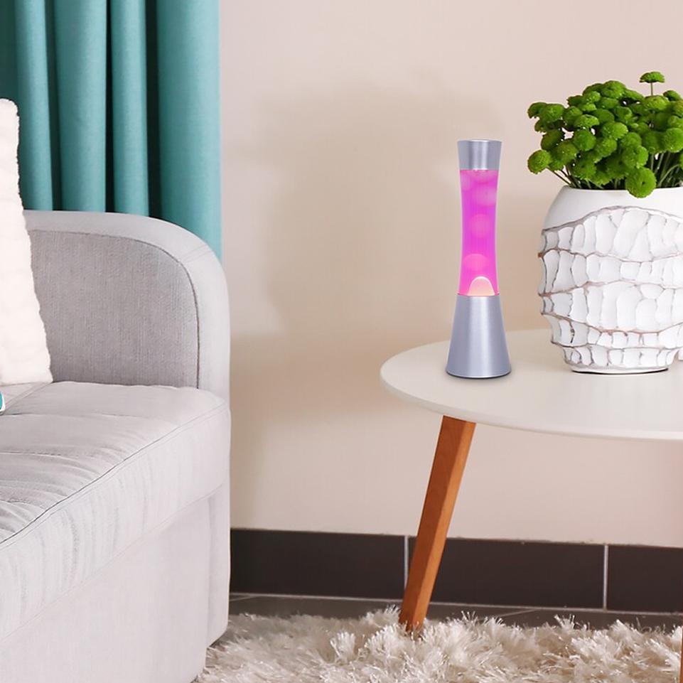 MINKA, INDOOR DECORATIVE LAMP, PLASTIC+GLASS WITH ROSE LAVA