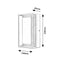 MENDOZA, OUTDOOR LED WALL LAMP, ANTHRACITE ALUMINIUM BASE WI