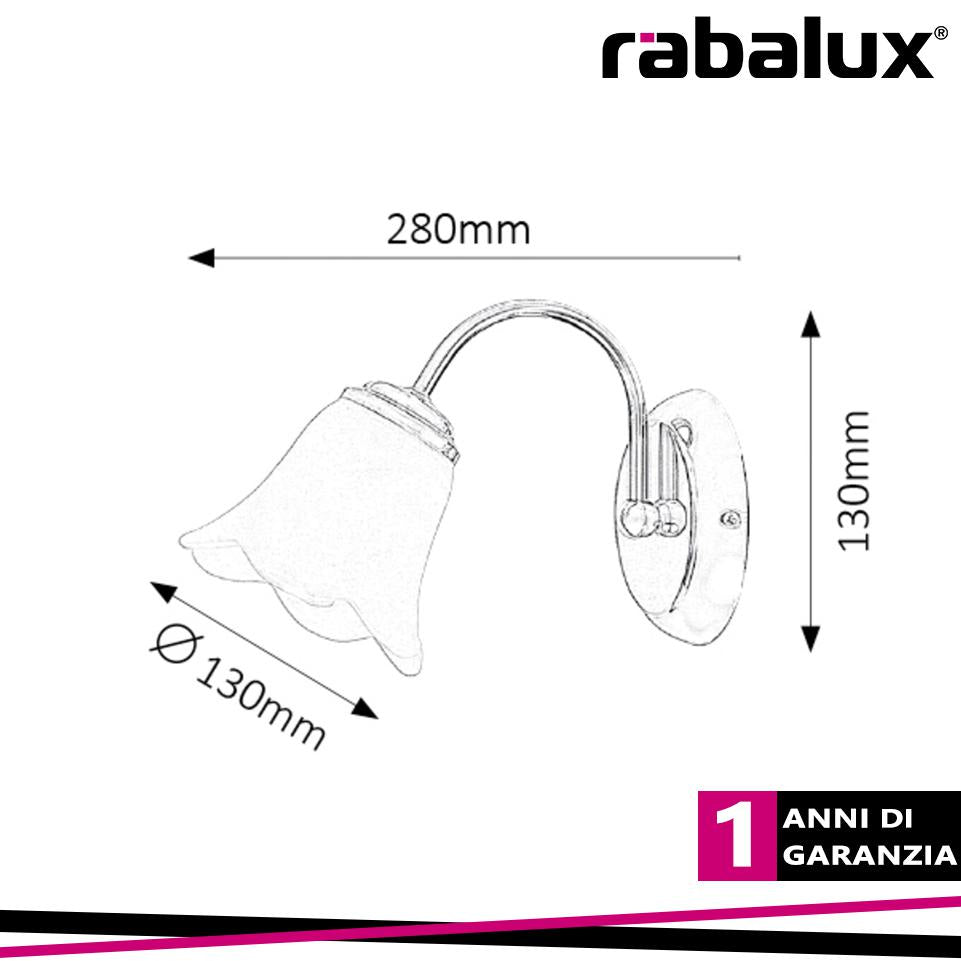 RAFAELLA, 1 ARM WALL LAMP