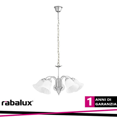 FRANCESCA, PENDANT LAMP,  5 ARMS, D55CM