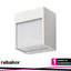 BALIMO, LED WALL LAMP,WHITE ALUMINIUM HOUSING WITH OPAL PLAS