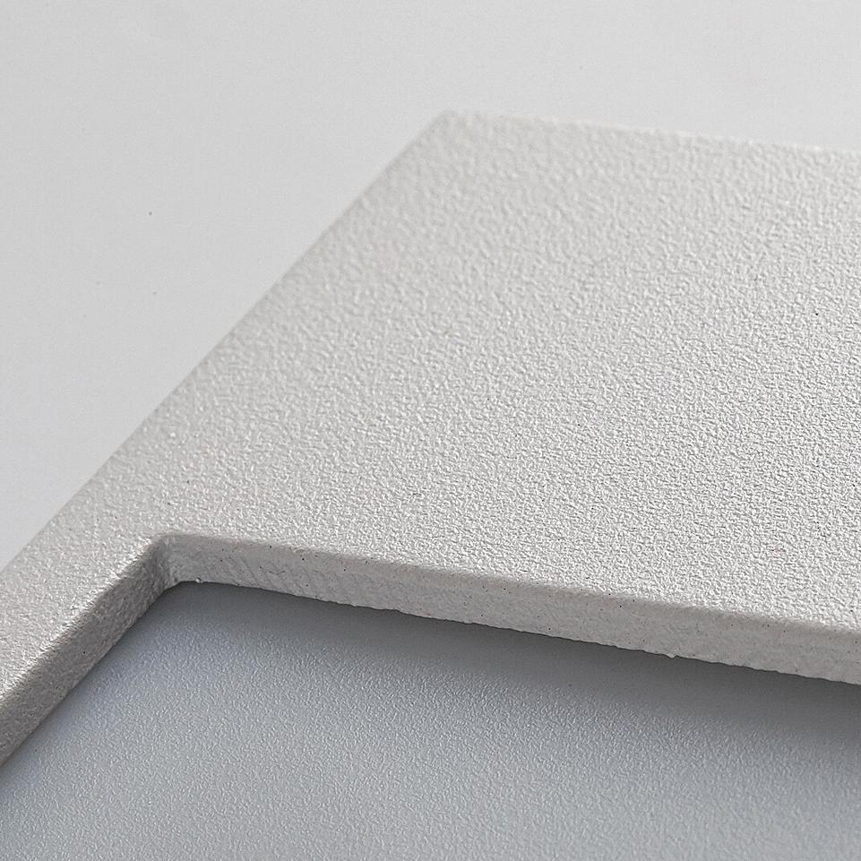 BALIMO, LED WALL LAMP,WHITE ALUMINIUM HOUSING WITH OPAL PLAS