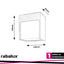 BALIMO, LED WALL LAMP,WHITE ALUMINIUM HOUSING WITH OPAL PLAS