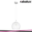 RONAN, PENDANT LAMP, WHITE, E14 1X MAX 40W, LIGHTSOURCE EXCL