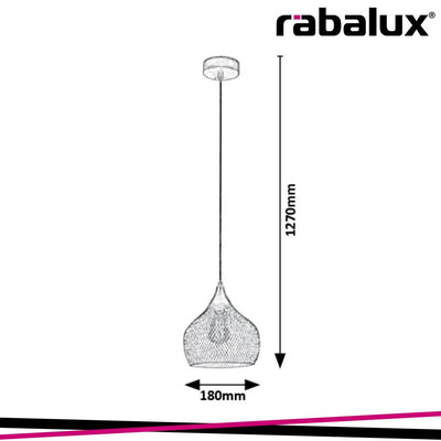 RONAN, PENDANT LAMP, MINT, E14 1X MAX 40W, LIGHTSOURCE EXCL.