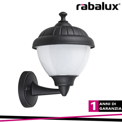 MODESTO,OUTDOOR WALL LAMP, BLACK, E27 1X MAX 40W, IP44 BULB