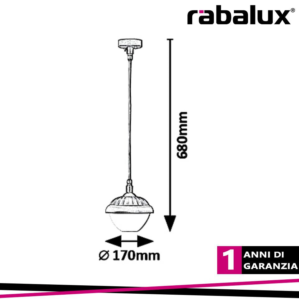 MODESTO,OUTDOOR PENDANT LAMP, BLACK, E27 1X MAX 40W, IP44 BU
