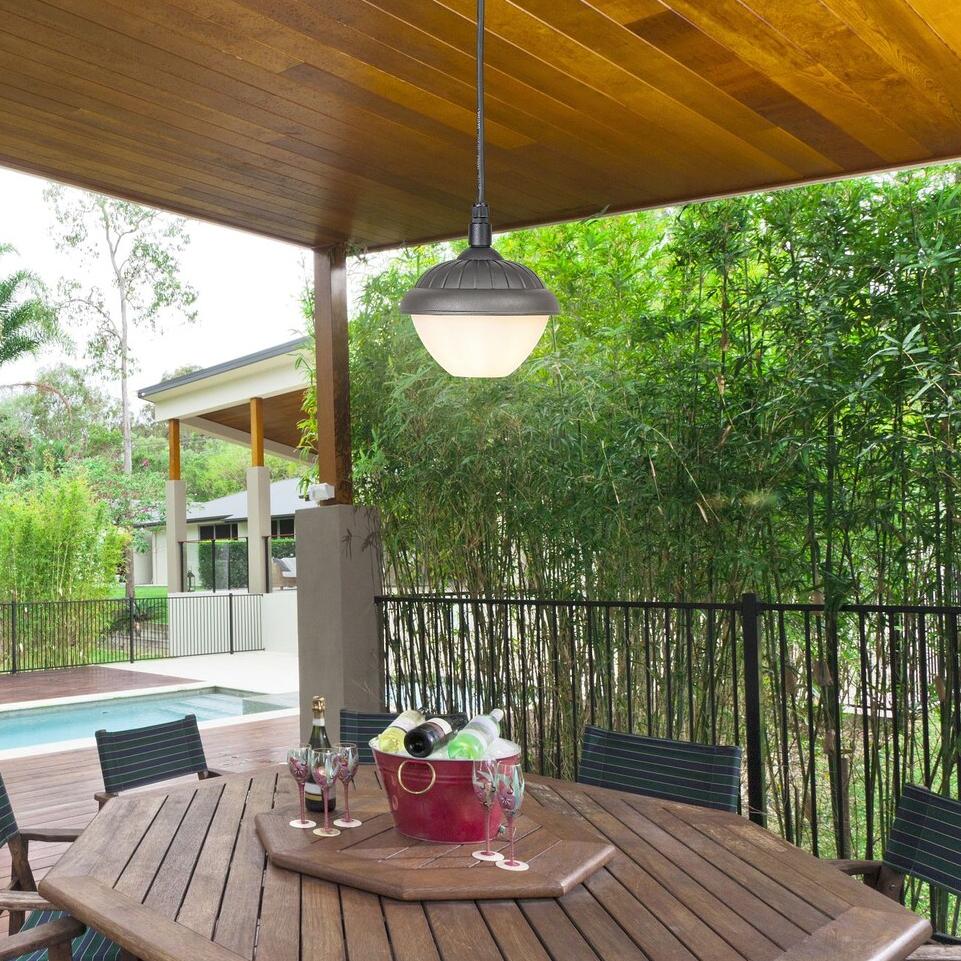 MODESTO,OUTDOOR PENDANT LAMP, BLACK, E27 1X MAX 40W, IP44 BU