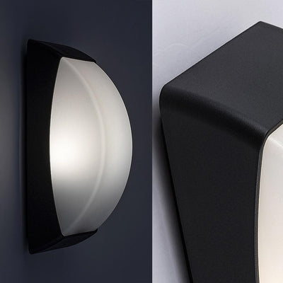 OPOLE, OUTDOOR PLASTIC WALL LAMP, E27 1XMAX 12W, MATT BLACK,