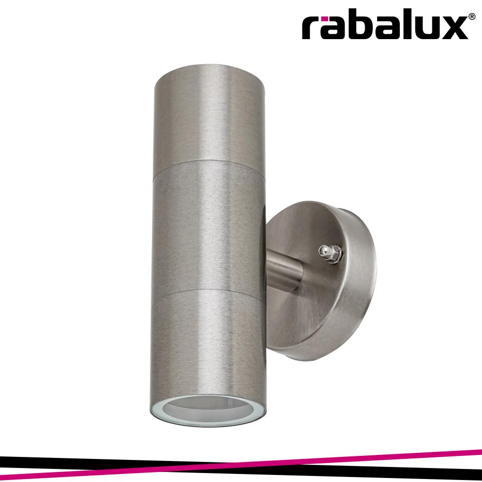 ZAGREB, OUTDOOR WALL LAMP, STAINLESS STEELL, GU10 2X MAX 12W