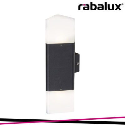 ZADAR, OUTDOOR WALL LAMP, BLACK, E27 2X MAX 15W, IP44 BULB E