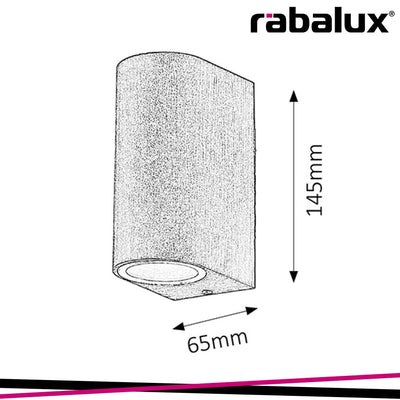 CHILE, OUTDOOR WALL LAMP, UP AND DOWN LIGHTS, WITHOUT BULB,