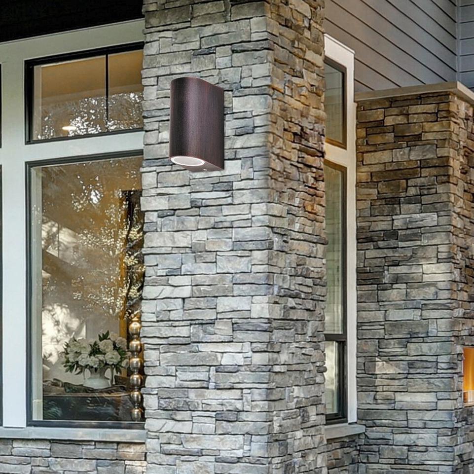CHILE, OUTDOOR WALL LAMP, UP AND DOWN LIGHTS, WITHOUT BULB,