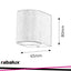 CHILE, OUTDOOR WALL LAMP,DOWN LIGHTS, WITHOUT BULB, BRUSHED