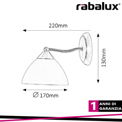 REGINA, 1 ARM WALL LAMP