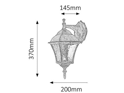 TOSCANA LAMPADE DA PARETE PER ESTERNO