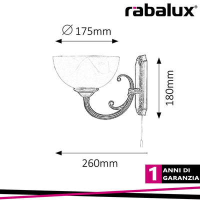 MARLENE, 1 ARM WALL LAMP