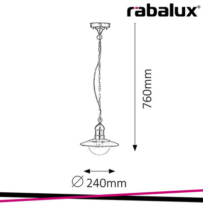 OSLO, OUTDOOR PENDANT LAMP, IP44
