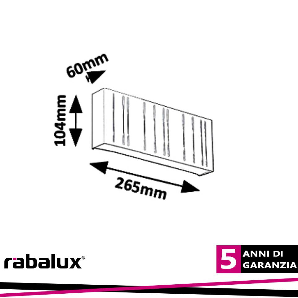 MARIBOR, OUTDOOR WALL LAMP, WHITE, BUILT-IN LED 12W 780LM 40
