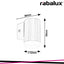 CATANIA,  OUTDOOR WALL LAMP, IN-BUILT LED, SATIN CHROME 4W 3