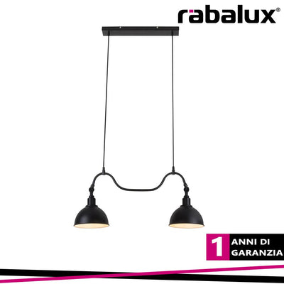 MARC PENDANT E27 2X40W,MATTE BLACK