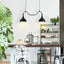 MARC PENDANT E27 2X40W,MATTE BLACK