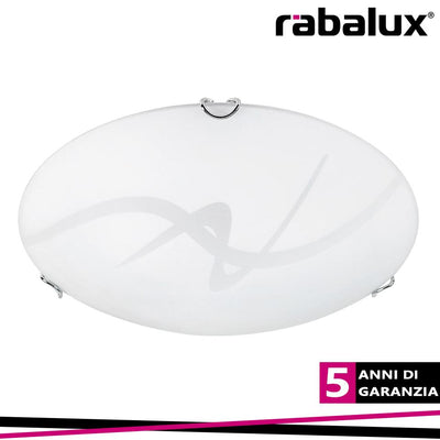 SOLEY CEILING 25CM 12W 3000K   WHITE/CLEAR