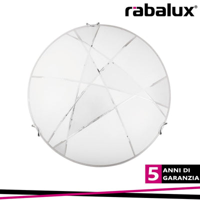 ETERNA CEILINGD40 E27 2X60W WHT/TRANSP.