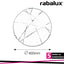 ETERNA CEILINGD40 E27 2X60W WHT/TRANSP.