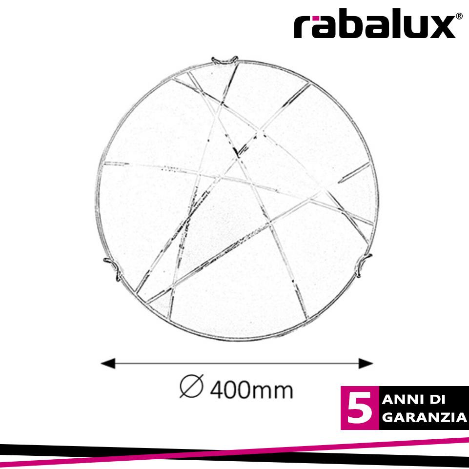 ETERNA CEILINGD40 E27 2X60W WHT/TRANSP.