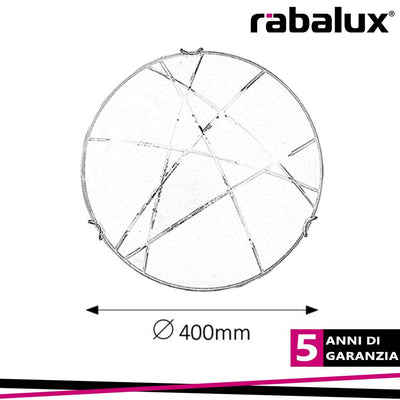 ETERNA CEILINGD40 E27 2X60W WHT/TRANSP.
