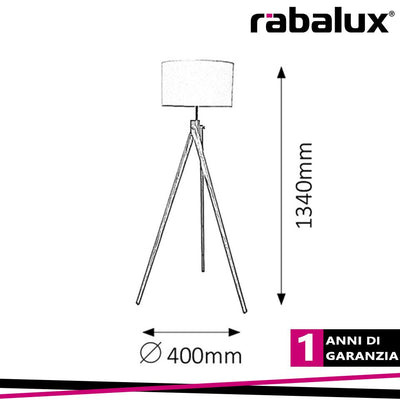 SOREN FLOORLAMP E27 MAX60W WHITE+NATURAL