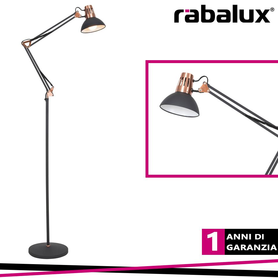 GARETH FLOOR E27 1X40W,BLACK/COPPER