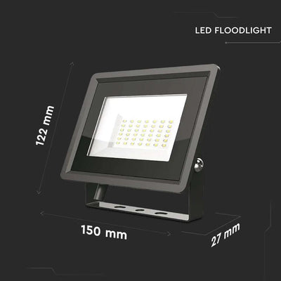 30W LED PROIETTORE SMD F-SERIES CORPO NERO 4000K