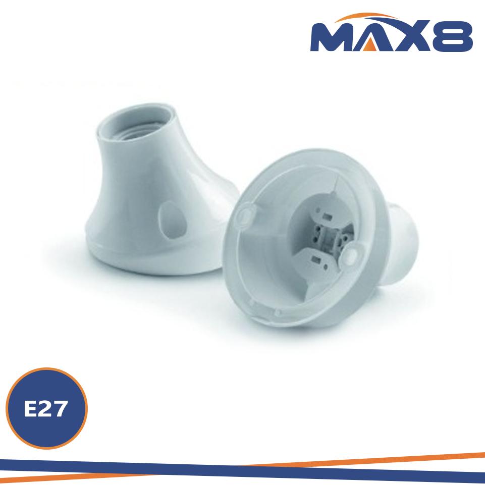 PUNTO LUCE INCLINATO E27 4MM  BIANCO