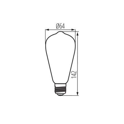 LAMPADINA LED XLED ST64 4W-SW - KANLUX