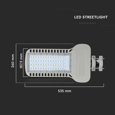 LED ARMATURA STRADALE SAMSUNG CHIP 5 ANNI DI GARANZIA 100W SLIM 6500K 135 LM/W