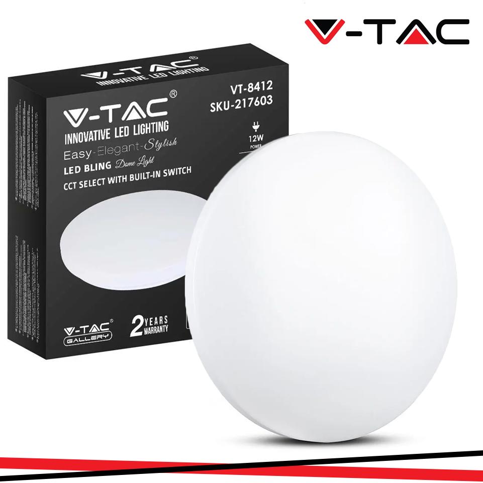 12W PLAFONIERA LED ROTONDA  CON INTERRUTTORE CAMBIA COLORE 3 IN 1 SATINATA