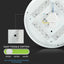 12W PLAFONIERA LED ROTONDA  CON INTERRUTTORE CAMBIA COLORE 3 IN 1 SATINATA
